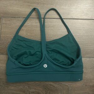 lululemon athletica Green Sports Bra with Crossed Straps